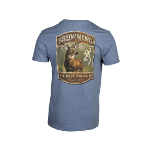 Browning Browning Men's Typical Short Sleeve Crew Neck T Shirt Blue Large - $18.74 at MidwayUSA