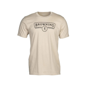 Browning Browning Men's Contour Short Sleeve Crew Neck T Shirt Tan Large - $18.74 at MidwayUSA