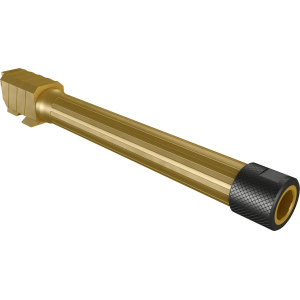 Canik Barrel Full Size TP9 SFx, TP9 SFL 9mm Luger Fluted Threaded 1/2x28" PVD Gold