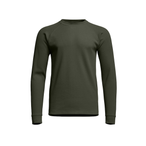 Sitka Gear Men's Waffle Crew Sweatshirt Cypress Green Large