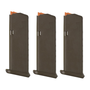 Glock 19, 26, 49 Magazine 9mm Luger 15-Round Polymer Flat Dark Earth 3PK