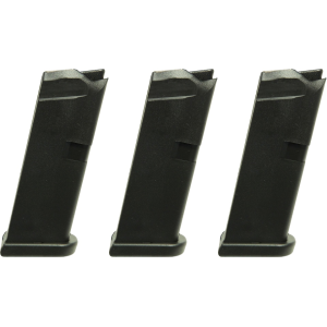 Glock 42 Magazine 380 ACP 6-Round Polymer Black 3PK