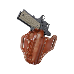 Galco Combat Master 2.0 OWB Holster Right Hand Glock 26 Gen 3, 4, 5, 27 Gen 3, 4, 33 Optics Ready Leather Tan