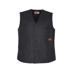 STORMY KROMER Men's Button Vest Charcoal Large