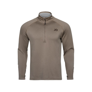 First Lite Men's Approach Quarter Zip Shirt Walnut Medium