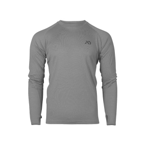 FIRST LITE Men's Wick Long Sleeve Base Layer Shirt Heather Gray XL