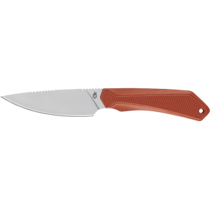 Gerber Forefront Fixed Blade Knife 4.06" Drop Point 420HC Stonewashed Blade Glass Filled Nylon Handle Orange