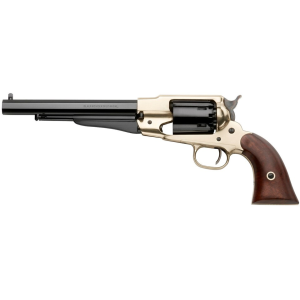 Pietta 1858 Remington New Model Army Black Powder Revolver 44 Caliber 8" Blued Barrel Brass Frame Walnut Grip