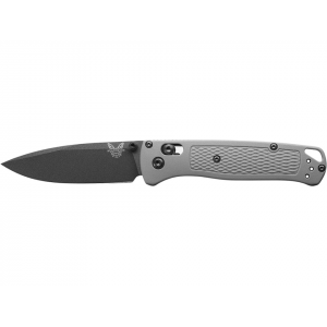 Benchmade Bugout Pocket Knife 3.24" Drop Point CPM S30V Black Cerakote Blade Grivory Handle Gray - Benchmade