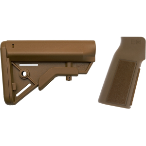 B5 Systems Bravo Collapsible AR-15 Stock with Type 22 Grip Coyote Brown