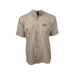 KINGS CAMO King's Camo Men's Hunter Safari Short Sleeve Shirt Khaki Medium