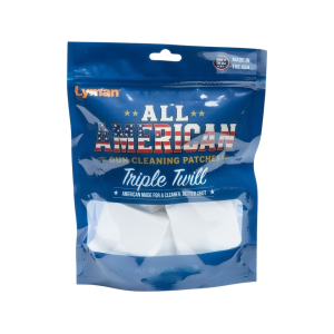 Lyman All American Gun Cleaning Patches 35 to 45 Caliber Square Cotton 500PK