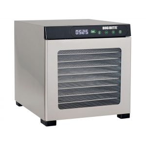 LEM Big Bite 10 Tray Dehydrator with Digital Timer Stainless Steel - Lem