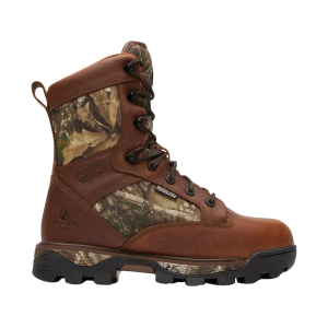 Rocky Rocky Men's Bearclaw HD 9" Waterproof 1000 Gram Insulated Hunting Boots Leather Brown/Realtree APX 12 D - $199.99 at MidwayUSA