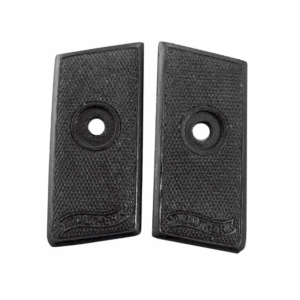 VINTAGE GUN GRIPS for Walther #8 with Banner Polymer Black