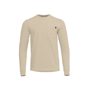 Sitka Gear Men's Foothills Long Sleeve Crew Neck Shirt Light Tan 2XL