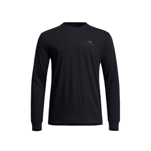 Sitka Gear Sitka Gear Men's Antler Evo Long Sleeve Crew Neck T Shirt Sitka Black 2XL - $45.00 at MidwayUSA