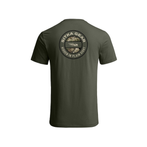 Sitka Gear Sitka Gear Men's Hidden Optifade Short Sleeve Crew Neck T Shirt Cypress Green Subalpine Medium - $35.00 at MidwayUSA