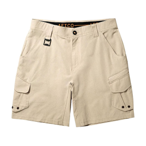 Aftco AFTCO Men's Pinnacle Fishing Shorts Sand 36" Waist 9" Inseam - $79.00 at MidwayUSA