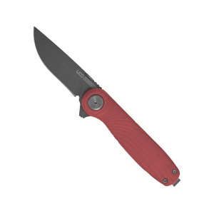 Uco UCO Whidbey Mini Pushfold Pocket Knife 2.5" Straightback D2 Gray Ti-Nitride Blade Glass Reinforced Nylon (GRN) Handle Red - $54.99 at MidwayUSA