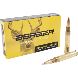 Berger Match Grade 30-06 Springfield Ammo 185 Grain Classic Hunter Jacketed Hollow Point Box Of 20 ger Match Grade 30-06 Springfield 185 Grain Classic Hunter Jacketed Hollow Point Box Of 20 Ammo