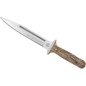 Puma PUMA XP Pig Sticker Fixed Blade Knife 7.9" Spear Point 440 Satin Blade Polyoxymethylene (POM) Handle Tan - $114.99 at MidwayUSA