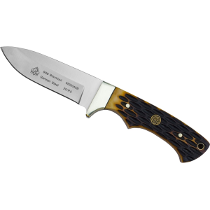 Puma PUMA SGB Blacktail Fixed Blade Knife 3.2" Drop Point 1.4116 Satin Blade Jigged Bone Handle Brown - $109.99 at MidwayUSA