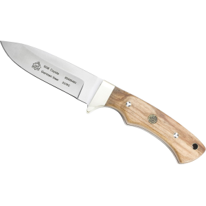 Puma PUMA SGB Coyote Fixed Blade Knife 3.8" Drop Point 1.4116 Satin Blade Olive Wood Handle Tan - $97.99 at MidwayUSA