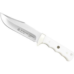 Puma PUMA SGB Big Bear Bowie Fixed Blade Knife 5.5" Clip Point 1.4116 Satin Blade G-10 Handle White - $92.99 at MidwayUSA