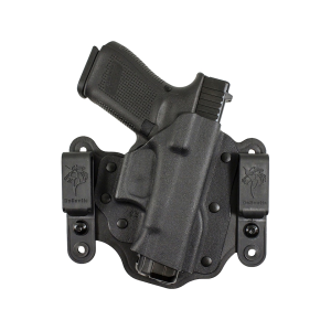 Pegasus Intruder 2.0 IWB/OWB Holster Right Hand Glock 43, 43X, 48, Optics Ready Kydex/Leather Black