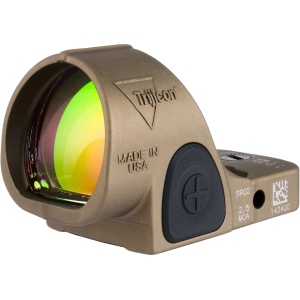 Trijicon SRO Reflex Red Dot Sight Adjustable LED 2.5 MOA Green Dot Coyote Brown Anodized