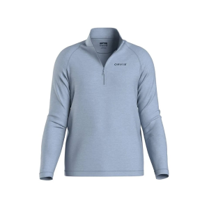 Orvis Orvis Men's Dricast 1/4 Zip Shirt Coastal Blue 2XL - $89.00 at MidwayUSA