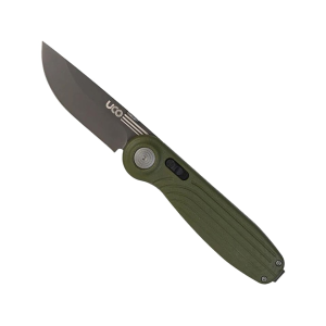 Uco UCO Hannegan Pocket Knife 3" Straightback Nitro-V Gray Ti-Nitride Blade G-10 Handle Forest Green - $74.99 at MidwayUSA