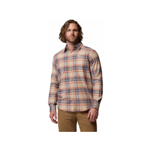 Columbia Columbia Men's Cornell Woods Flannel Shirt Teak Brown Textured Plaid Large - $65.00 at MidwayUSA