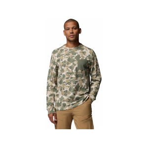 Columbia Columbia Men's Sharptail Long Sleeve Crew Neck T Shirt Dark Stone Deltawoods Medium - $45.00 at MidwayUSA