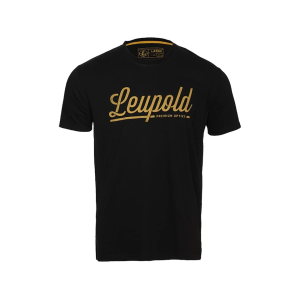 Leupold Men's Script Line Short Sleeve Crew Neck T Shirt Black XL