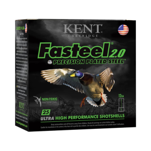 Kent Fasteel 2.0 Precision Waterfowl 12 Gauge Ammo 3-1/2" BB Zinc Plated Steel Shot 1-3/8 oz Box of 25