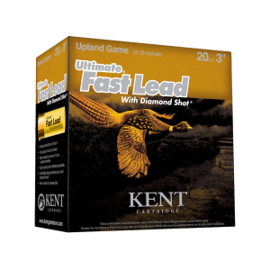 Kent Ultimate Fast Lead Diamond Upland 20 Gauge Ammo 3" #5 Lead Shot 1-1/4 oz Box of 25