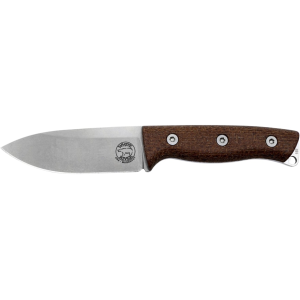 White River Knives Ursus Cub Fixed Blade Knife 3.5" Drop Point CPM MagnaCut Stonewashed Blade Micarta Handle Natural - White River Knives