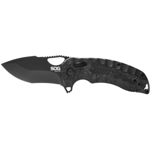Sog SOG KIKU Pocket Knife 3.03" Tanto Point CTS-XHP Titanium Nitride Blade Linen Micarta Handle Black - $199.95 at MidwayUSA