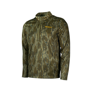Muddy Outdoors Men's TRX Performance Quarter Zip Shirt Mossy Oak Bottomland XL