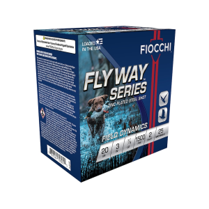 Fiocchi Flyway Series 20 Gauge Ammo 3 #2 Steel Shot 7/8 Oz Box Of 25 cchi Flyway Series 20 Gauge 3 #2 Steel Shot 7/8 Oz Box Of 25 Ammo