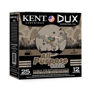 Kent All Purpose 12 Gauge Ammo 3 #3 Steel Shot 1-1/4 Oz Case Of 100 (4 Boxes Of 25) t All Purpose 12 Gauge 3 #3 Steel Shot 1-1/4 Oz Case Of 100 (4 Boxes Of 25) Ammo