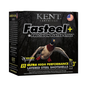 Kent Fasteel 20 Gauge Ammo 3 #2 And #4 Steel Shot 1 Oz Box Of 25 t Fasteel 20 Gauge 3 #2 And #4 Steel Shot 1 Oz Box Of 25 Ammo