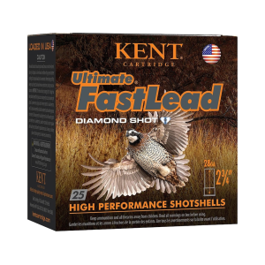 Kent Ultimate Fast Lead 28 Gauge Ammo 2-3/4" #6 Lead Shot 7/8 oz Box of 25