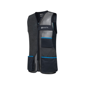 Beretta Beretta Men's Uniform Pro 2020 Shooting Vest Black/Blue Excell Right Hand XL - $159.00 at MidwayUSA