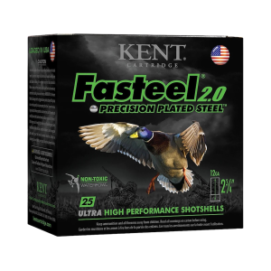 Kent Fasteel 2.0 12 Gauge Ammo 2-3/4" BB Steel Shot 1-1/16 oz Box of 25