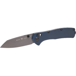 Buck Knives Buck Knives 797 Range Ops Elite Pocket Knife 3.375" Reverse Tanto CPM MagnaCut Gray Cerakote Blade Aluminum Handle Blue - $235.20 at MidwayUSA