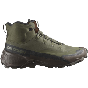 SALOMON Cross Hike Tracker GTX Hiking Boots Synthetic Ranger Green/Earth Brown/Black Men's 11.5 D