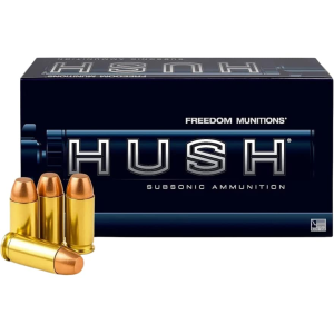 edom Munitions Hush Subsonic 10mm Auto 200 Grain Full Metal Jacket Box Of 50 Ammo